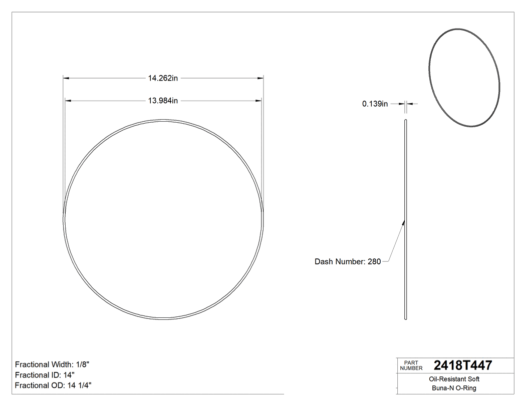 Technical drawing - 2418T447
